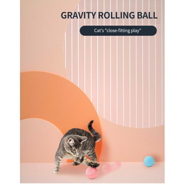 Cat Toys Electric BallStocked Fashion CInteractive ABS Material Molar Teeth Sound Play