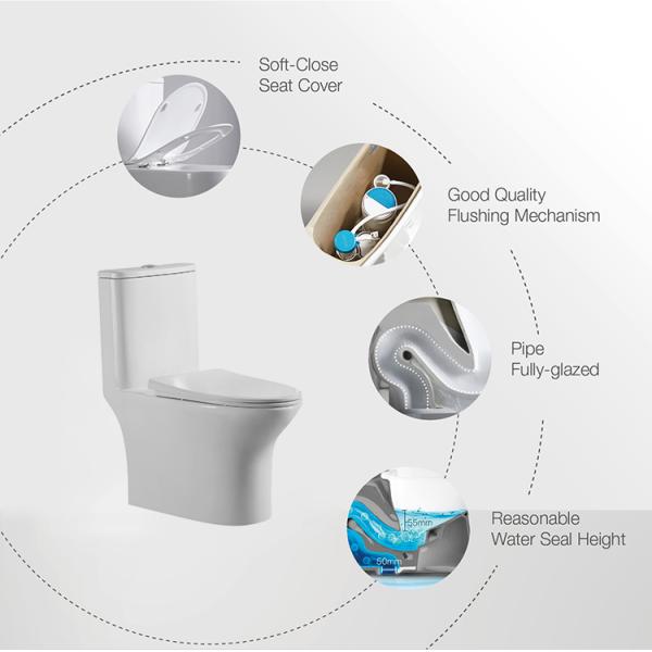 Sanitary wares one piece toilet Chaozhou with sink china supplier wholesalers bathroom SWM8614