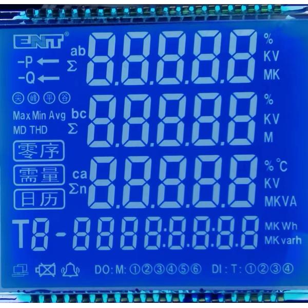 Электрометр STN LCD сегмент дисплей черно-белый