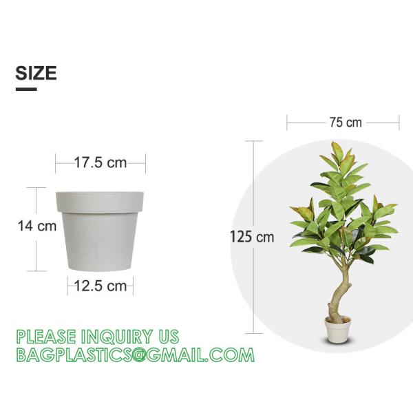 1.3m Potted Oak Tree Bonsai Faux House Plants For Home Decor Artificial Rubber Ficus Greenery Home Sets