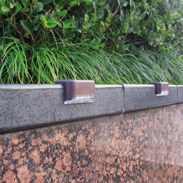 LED Solar Lamp Deck Lights Wall Stairs LED Outdoor Garden Lamp Solar Stair Light Waterproof Step Landscape Light