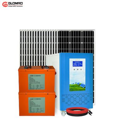 máquina fotovoltaico da produção de eletricidade do condicionamento de ar do painel de energias solares 220v
