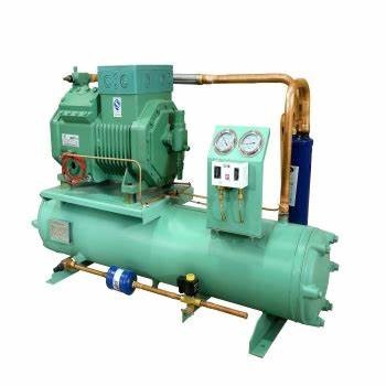 Water Cooled Piston 14HP Low Temperature Compressor Condensing Unit