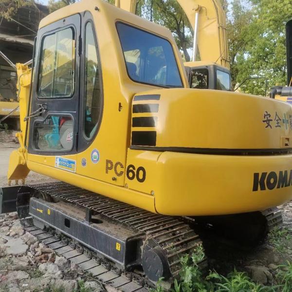 Excavadora hidráulica de pista Komatsu PC60 usada de 6 toneladas