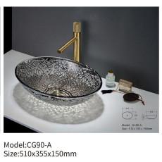 Salle de bain en verre trempé éviers ronds SDAYI Design Italie