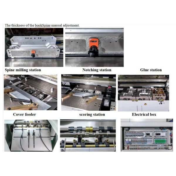 4 Clamp Elliptical EVA Book Binding Machine with Four Book-Clamp Chains Eco-Friendly Design and Advanced Upper-Sealing Mechanism