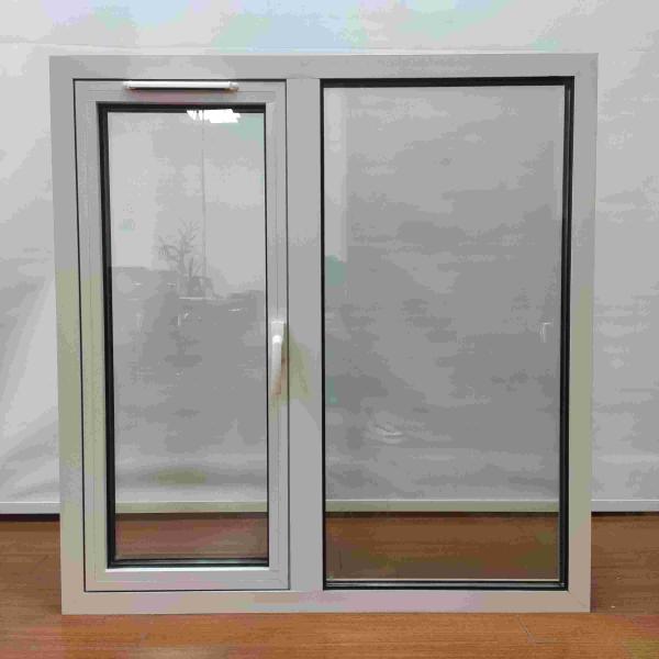 Surface Mounting Aluminium Glass Window White Aluminum Casement Window Customizable