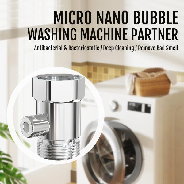 2024 Newest Shining Brass Stainless Steel Micro Nano Bubble Nozzle For Washing Machine