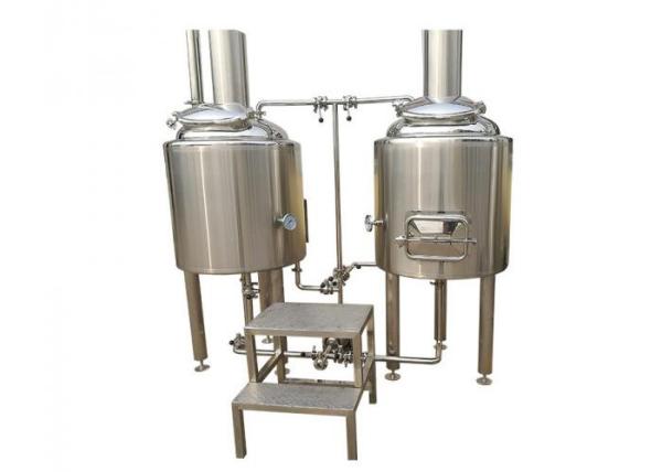 50L Micro Brewing Systems 304 Stainless Steel Commercial Brew Kettle For Craft Beer