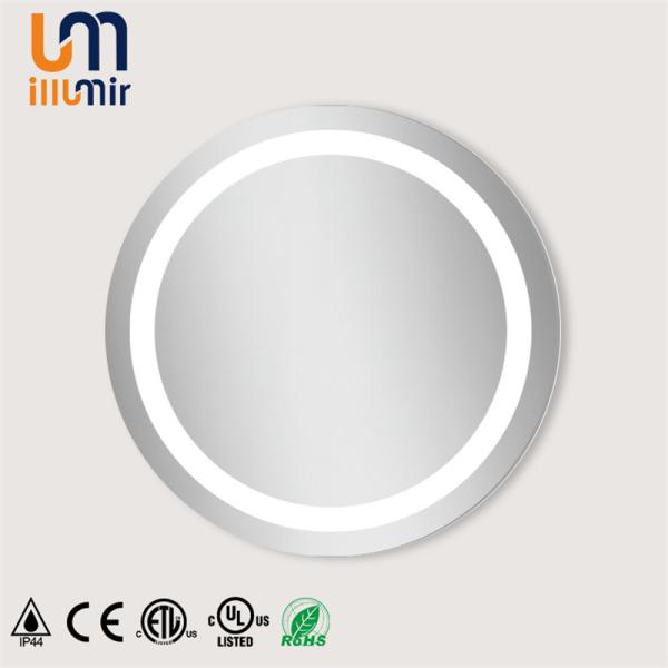 Miroir circulaire éclairé de salle de bain avec fonction antibrouillard et caractéristiques personnalisables