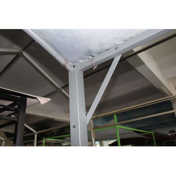 Steel Frame Gazebo Pavilion Pergola with 2.45*1.37*2.15M Size and Collapsible Design