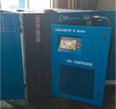 Pressão atmosférica do compressor silencioso do parafuso de VSD com controlador inteligente