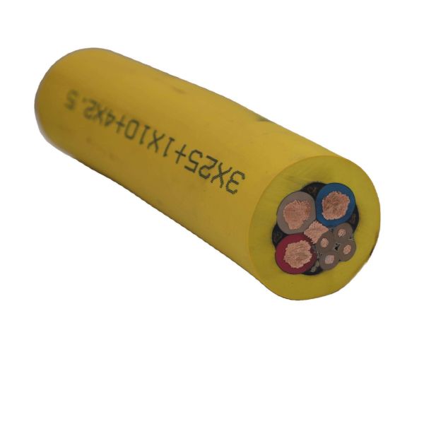 Câble minier flexible avec température de fonctionnement de 90°C, courant nominal de 30A et résistance à l'usure pour l'exploitation minière souterraine du charbon