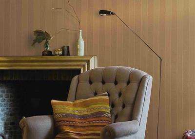 Durable Striped PVC Waterproof Contemporary Wall Coverings 0.53*10M