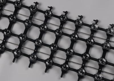 Écran LED en filet étanche extérieur P62.5, léger, fin et flexible, pour l'éclairage de façade média