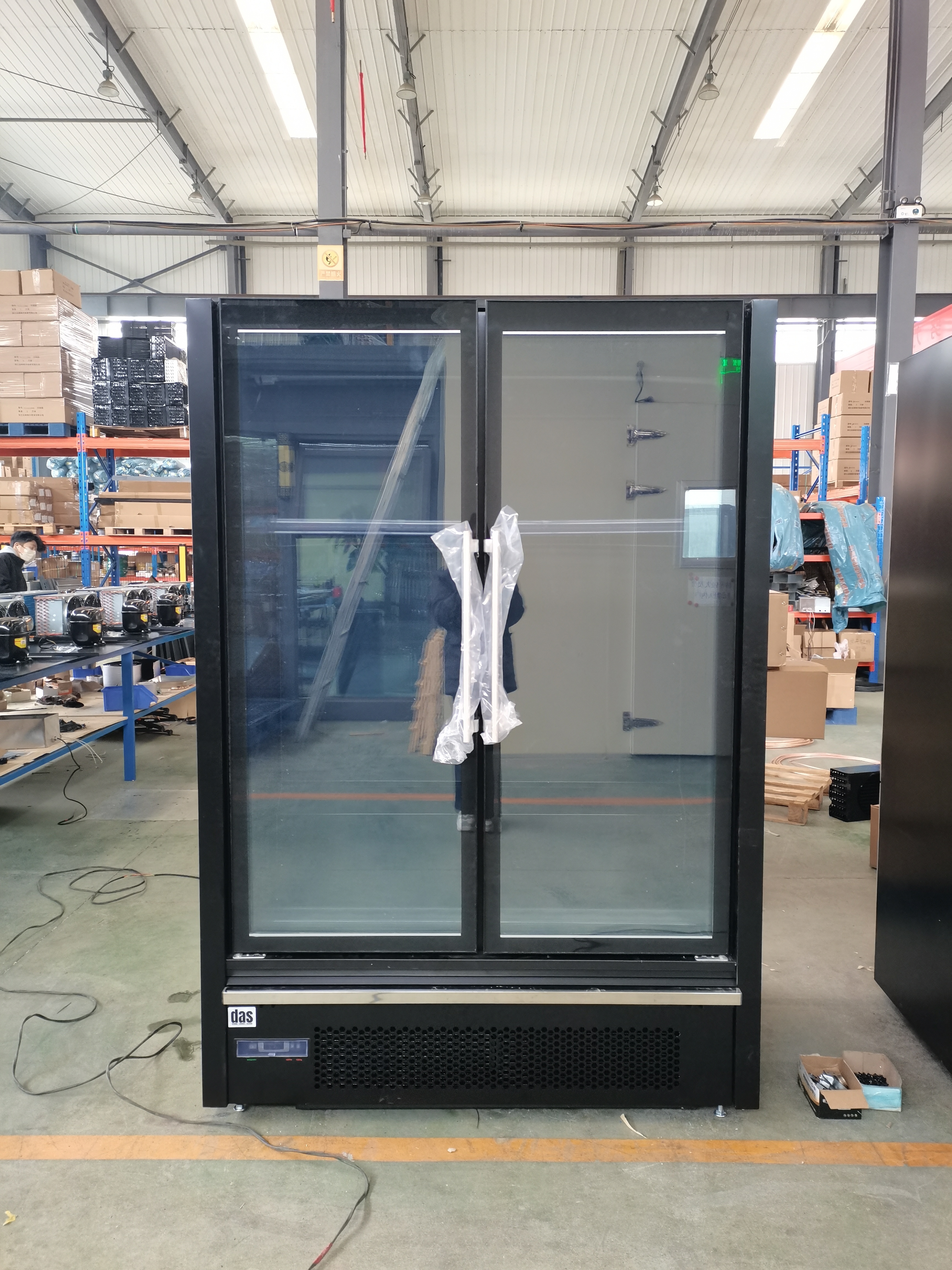 ELF GF 1370mm Glass Door Self-Contained Multideck Freezer Display Cabinet – 840mm Depth, 5 Shelves, Vertical LED, Triple Anti-Fog Glass