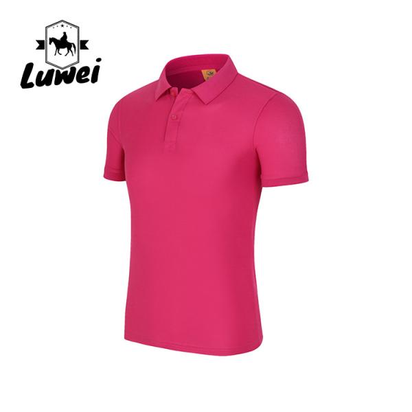 Casual Homem Cotton Polo T-shirts Desporto Grande bordado Tricoteado