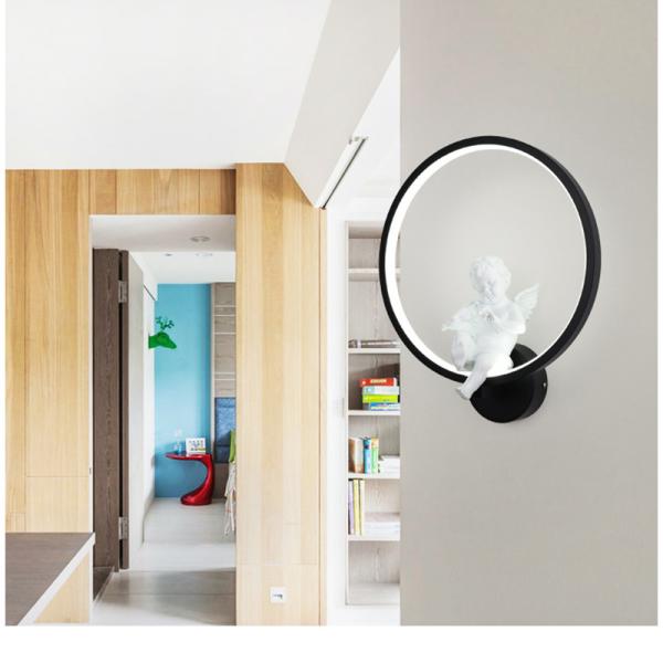 Round Angel Aluminum Decorative Interior Living Room Dining Room angel wall lamp (WH-VR-18）