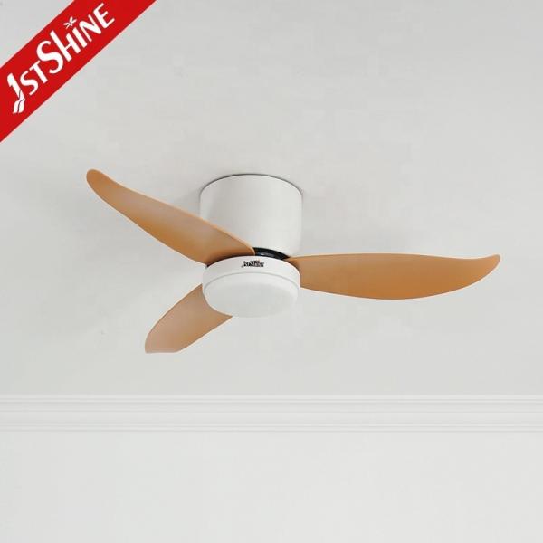 Corpo de lâmpada de metal Ventilador de teto LED de 36 polegadas com controle remoto e iluminação de 3 cores