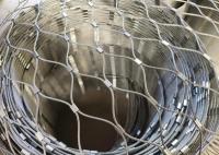 Silver 2mm 40mm  Stainless Steel Cable Mesh For Zoo