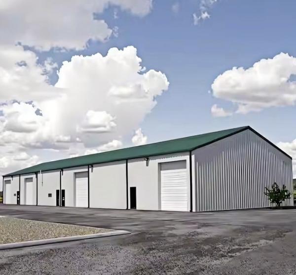 Prefabricated Modern Metal Frame Building Construction For Industrial Warehouses Office House
