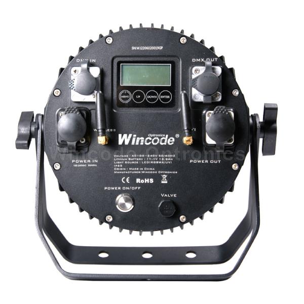 Professional Wireless LED Par Light with 15-45° Lens Options | 9x18W RGBWA+UV, 2.4G Transceiver