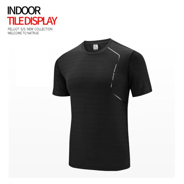 S to 3XL Men's Athletic Clothing 160g Short Sleeve Round collar T Shirts