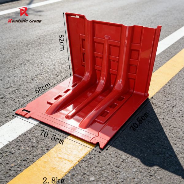 52cm Removable Reusable L-Shaped ABS Plastic Flood Barrier Water Baffle