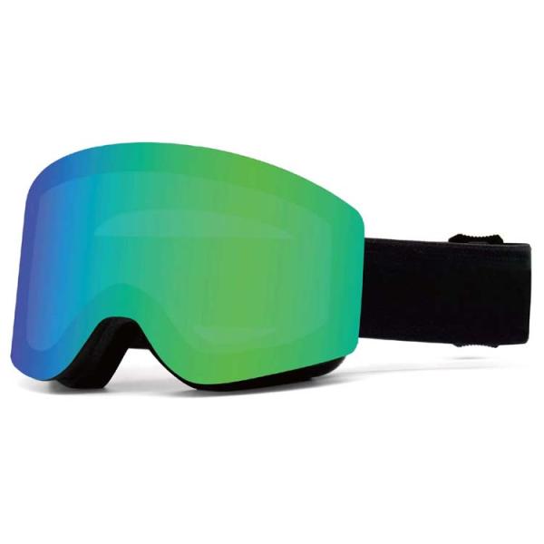 Adjustable Anti Slip Elastic Strap Ski Goggles with Custom UV400 Cylindrical Lens
