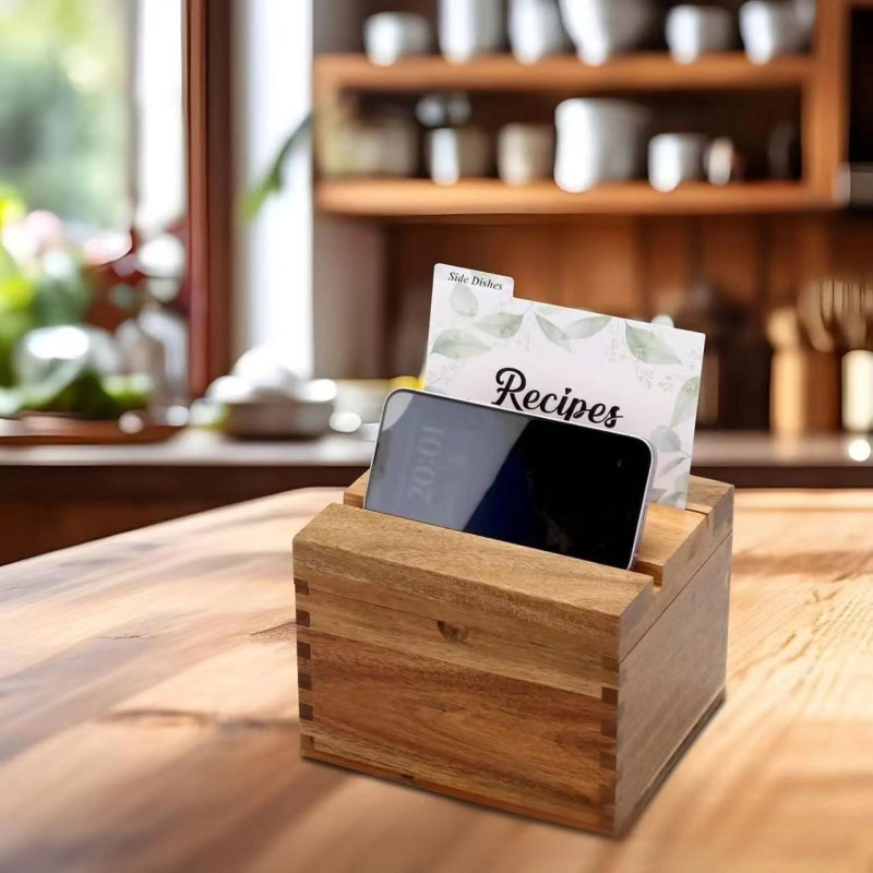 Hanging Wooden Kitchen Food Storage Bag Organizer Storage Box Garbage Bag Storage Box