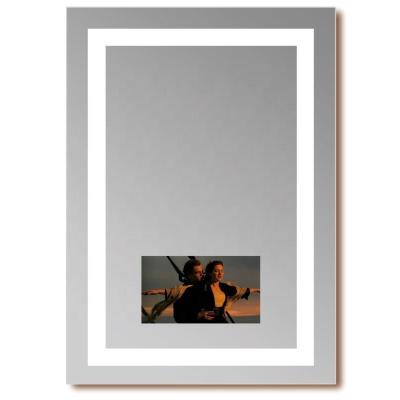 Ecrã de toque de parede decorativo personalizado sem quadro Banheiro de vaidade LED TV Iluminado Espelho