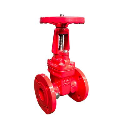 Ductile Iron Flange End Rubber Seat Non Rising Stem Gate Valve