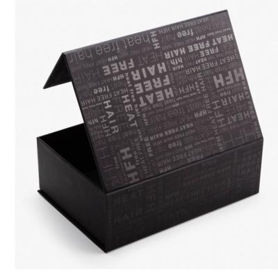 Luxurymaterial Spot UV Folding Gift Wig Hair Extension Packaging Box With Logo