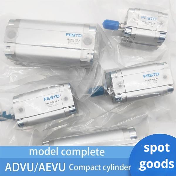 ADVU-125 cilindro pneumático de pistão de liga de alumínio leve