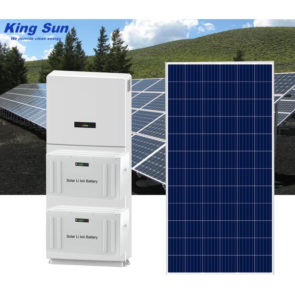 10KW 220V On Grid Off Grid Hybrid Solar System , Hybrid Solar Battery System