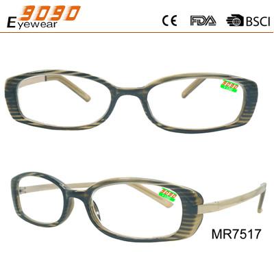 Unisex fashion design reading glasses with stainless steel, suitable for men and women