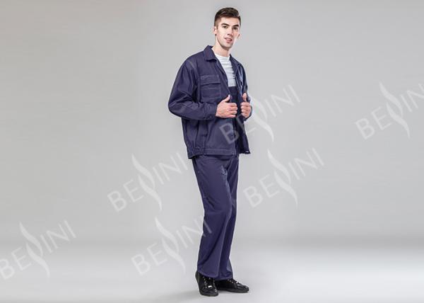 Royal Blue Mens Outdoor Work Clothes Classic Style In Oil Field