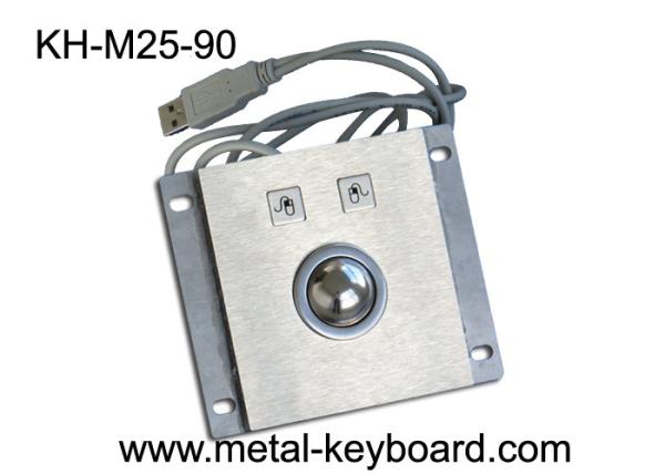 Rugged Industrial Trackball Mouse , IP65 Waterproof 25MM Metal Laser Trackball