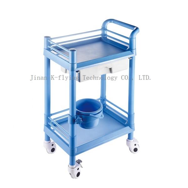 ABS Plastic One Drawer Medical Trolley Cart CE Approval