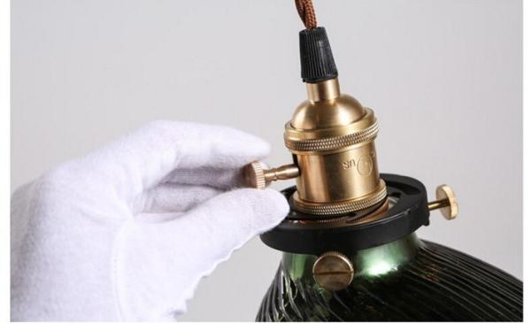 America Country Vintage Pendant Light With Glass Lampshade In Loft Industrial Pendant Lamp(WH-VP-194)