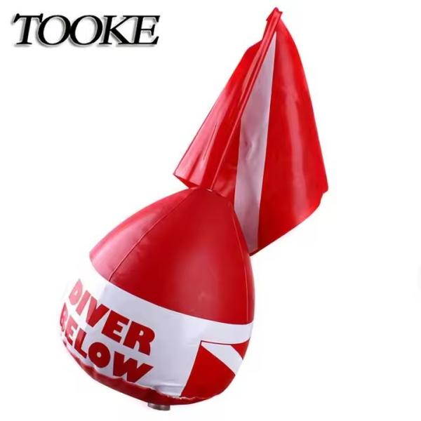Stable Scuba Diving Surface Marker Buoy Safety Diver Below Inflatable Buoy