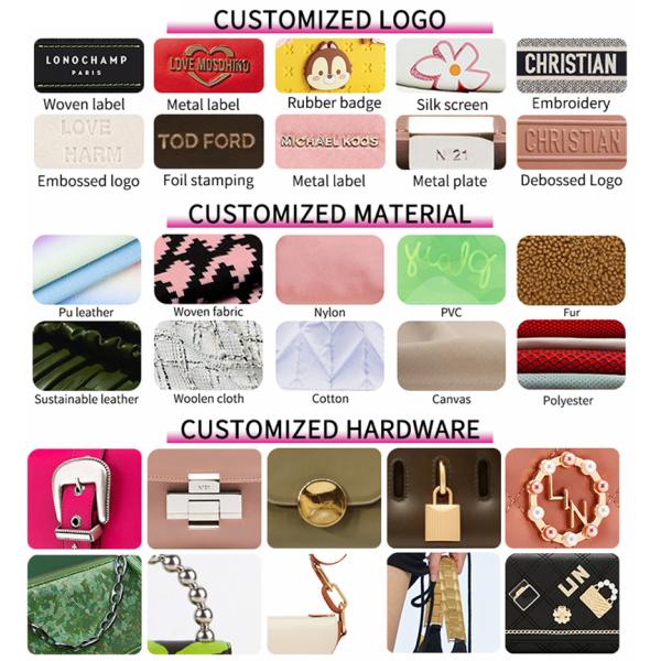 Многоразовое сумки кожи PU сладких женщин Multiscene роскошное водоустойчивое