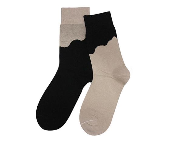 Winter Thick Knitting Mens Crew Socks , Cotton Socks For Men Sweat Absorbent
