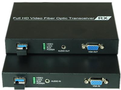 VGA Fiber Optic Extender with SFP Optical Module 5km 1920 x 1080 Resolution