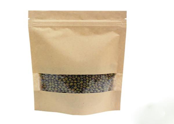 Gravure Printing 6 Oz Plastic Pouch Packaging With Zipper Customized Logo