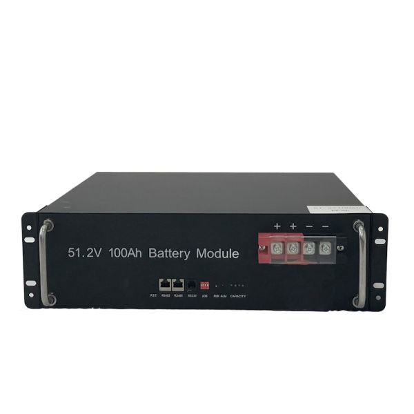 Exliporc 5.12kWh 51.2V LiFePO4 Lithium Battery Pack for Solar Energy Storage System