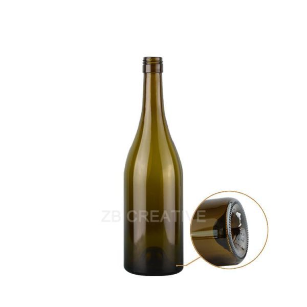 Premium Slope Shoulder Burgundy Wine Bottle Screw Cap 750ml Fine Wine 525g 2709S-2