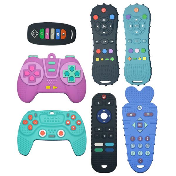 Cute Remote Control Shape Baby Silicone Teether Toy New MHC