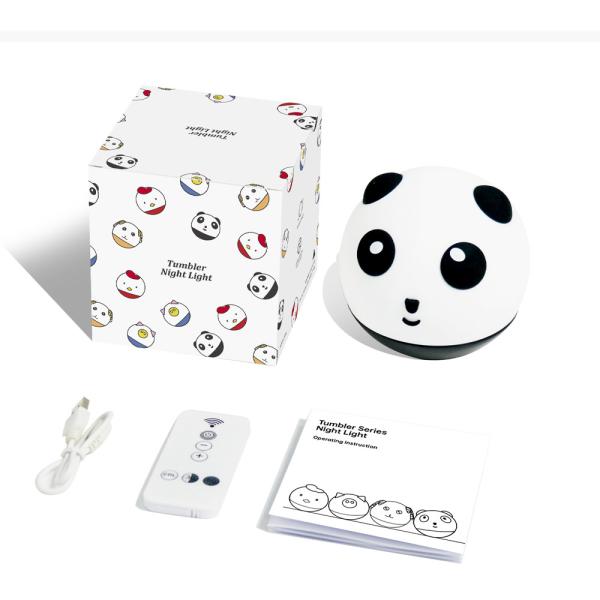 Creative Children's Soft Panda Night Light Eye Care Sleeping Bedroom Silicone LED Table Lamp