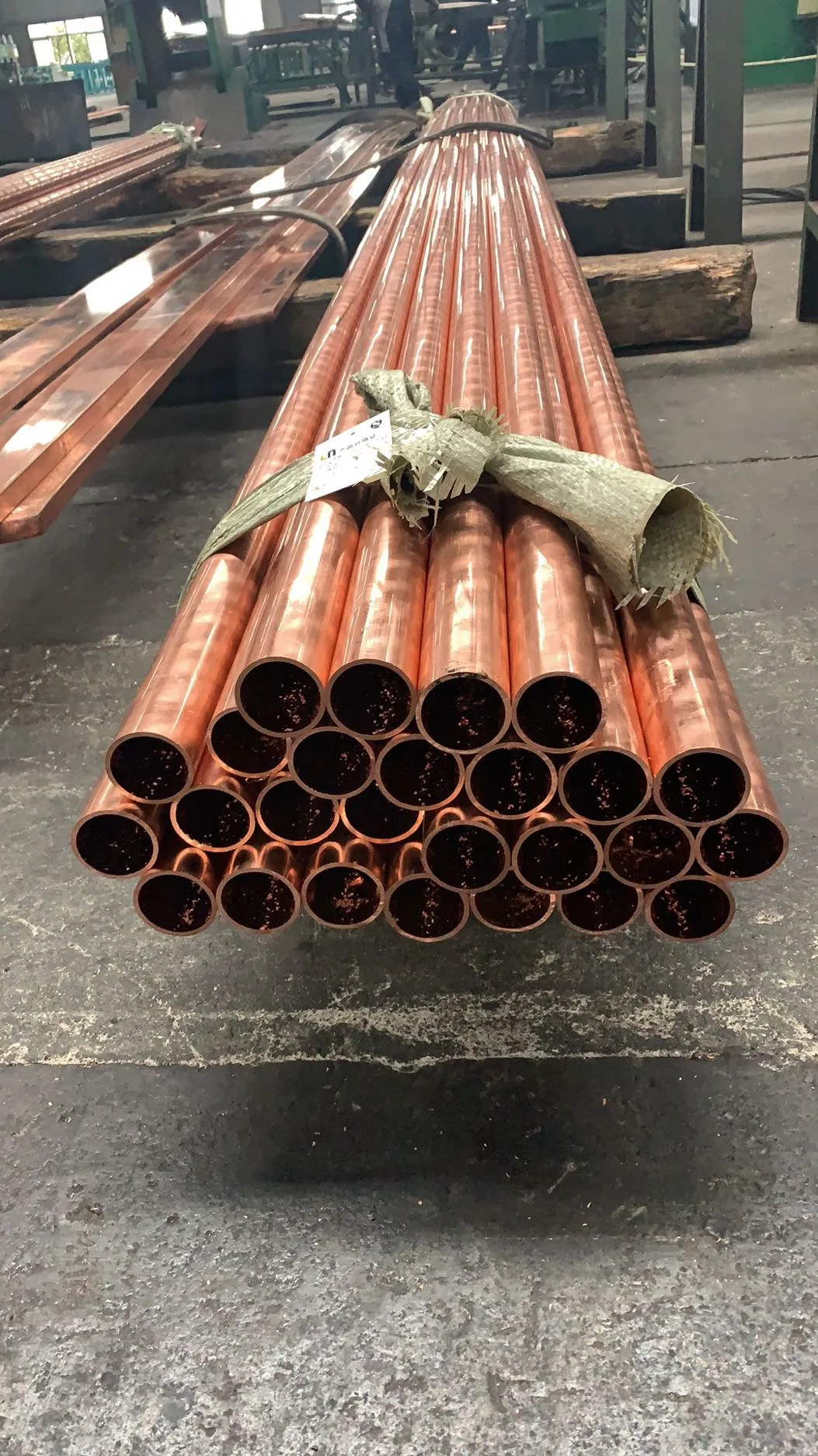 C101 Rigid Cold Drawn Seamless Straight Pure Copper Heat Tube For Refrigerator / Air Condition